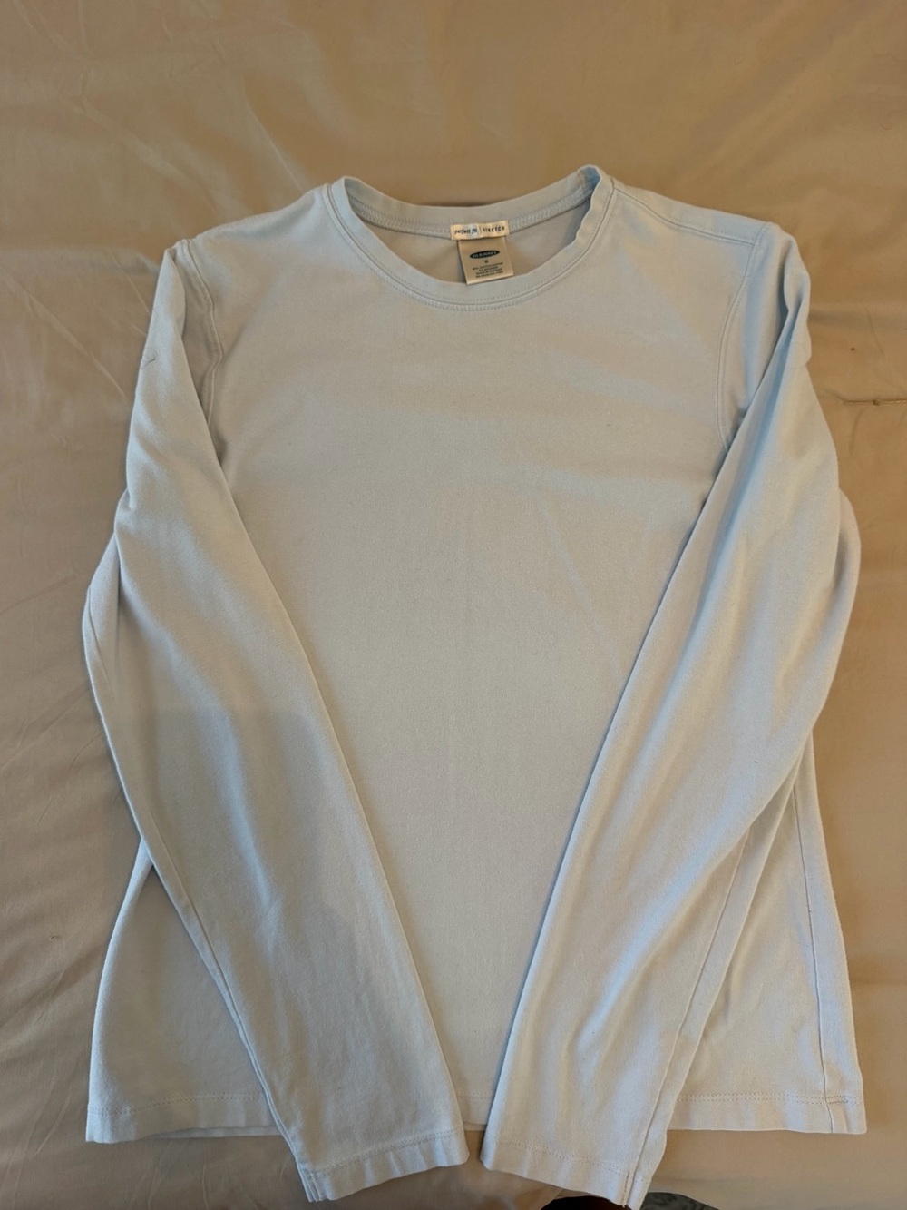 Old Navy Light Blue Long-Sleeve Crewneck Shirt